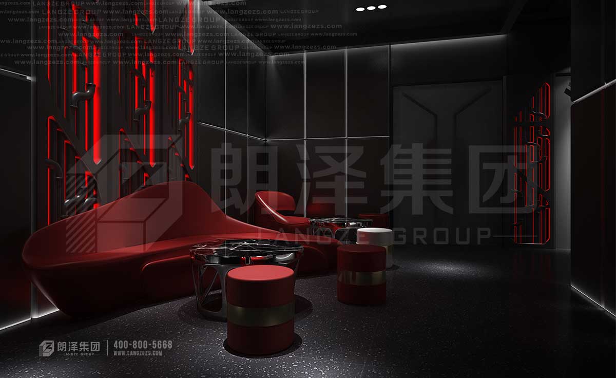 衡陽(yáng)十三狼酒吧休息區設計效果圖